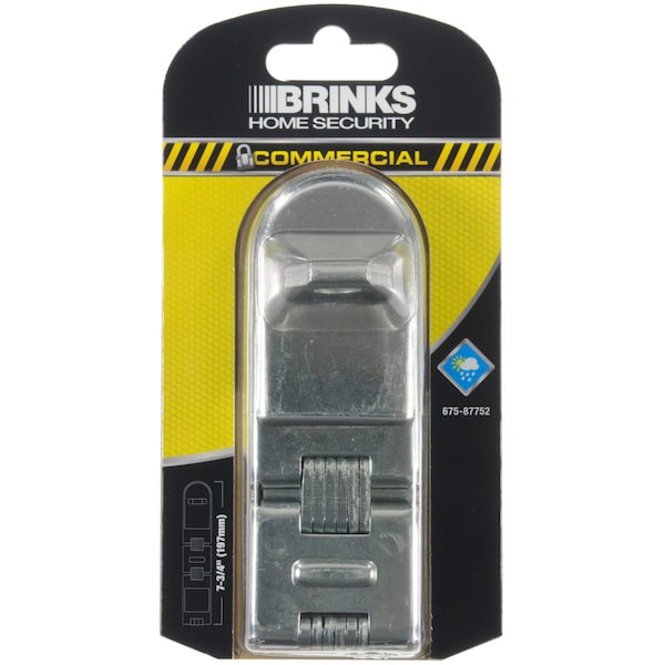 Brinks Hasp, Double Hinge Steel, Zinc Finish 675-87752 - main